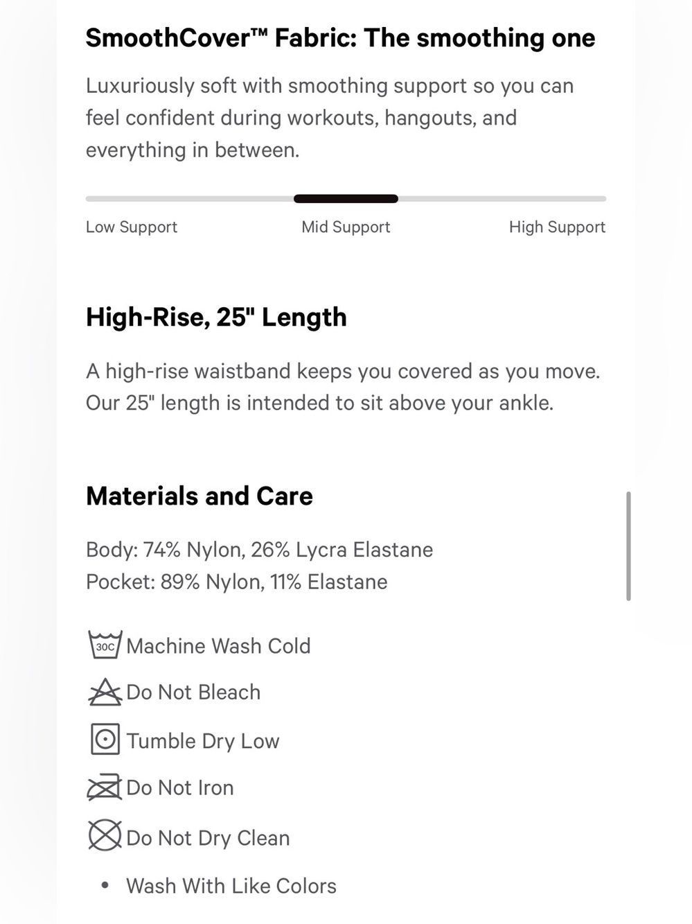 Lululemon Athletica - Wunder Under SmoothCover HR Tight 25” - Espresso, size 6 - Picture 6 of 10